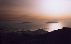 Sun set in the  Egadi islands - Erice